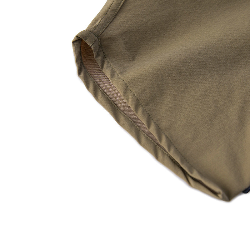 韓国ファッション SELCA-half zip double pocket shirt-mselca2024ss-097-017