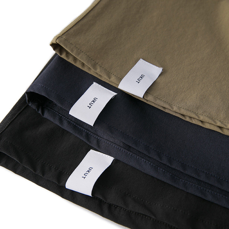 韓国ファッション SELCA-half zip double pocket shirt-mselca2024ss-097-020