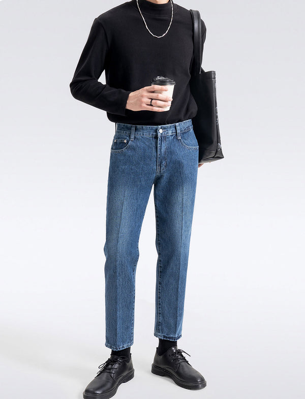 韓国ファッション SELCA-center pleat denim pants-2024ss-pt07-08