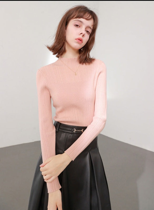 韓国ファッション SELCA-タートルリブニット-2024ss-tp10-01