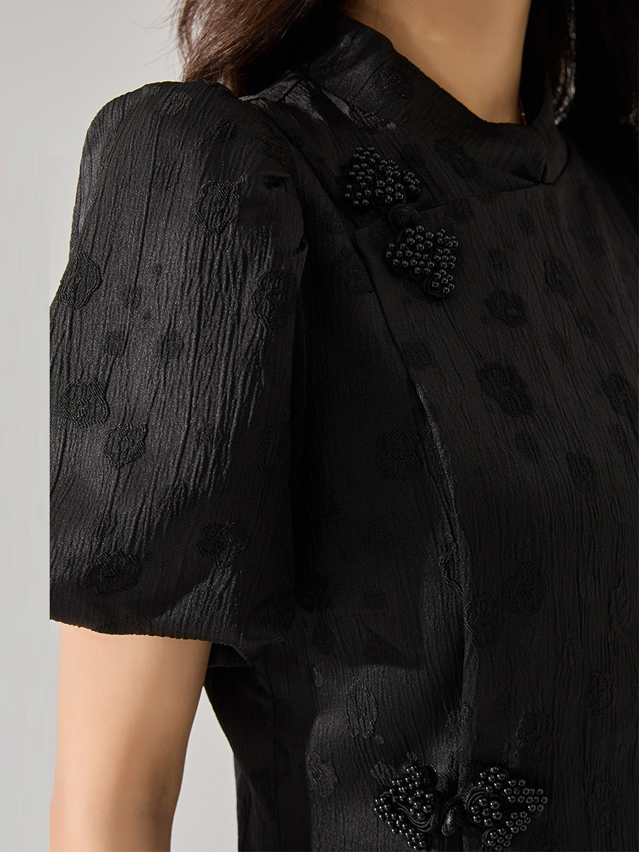韓国ファッション SELCA-チャイナスタイルミニドレス-2024ss-125-03