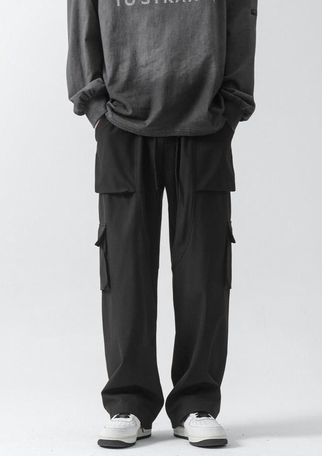 韓国ファッション SELCA-wide baggy pants-mselca2024ss-050-06