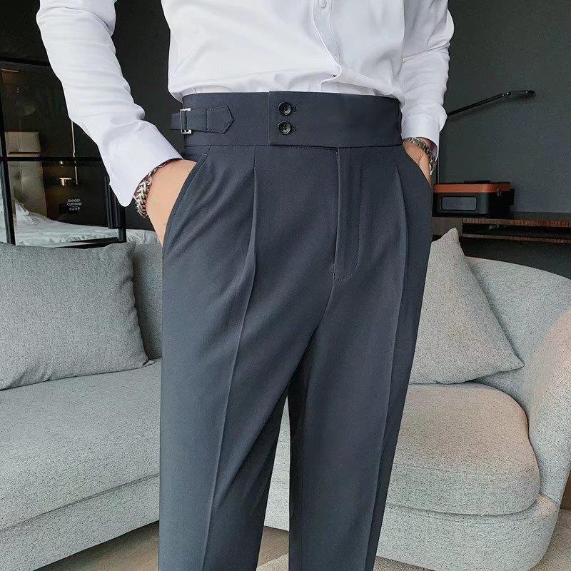韓国ファッション SELCA-double button design pants-2024ss-pt02-02
