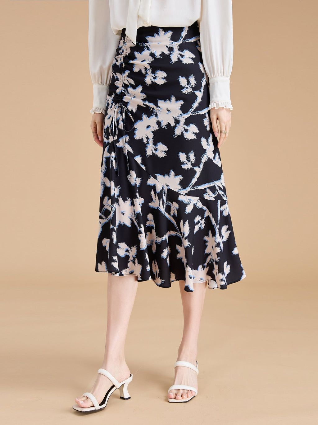 韓国ファッション SELCA-マーメイドスリム Aラインスカート-2024ss-133-01