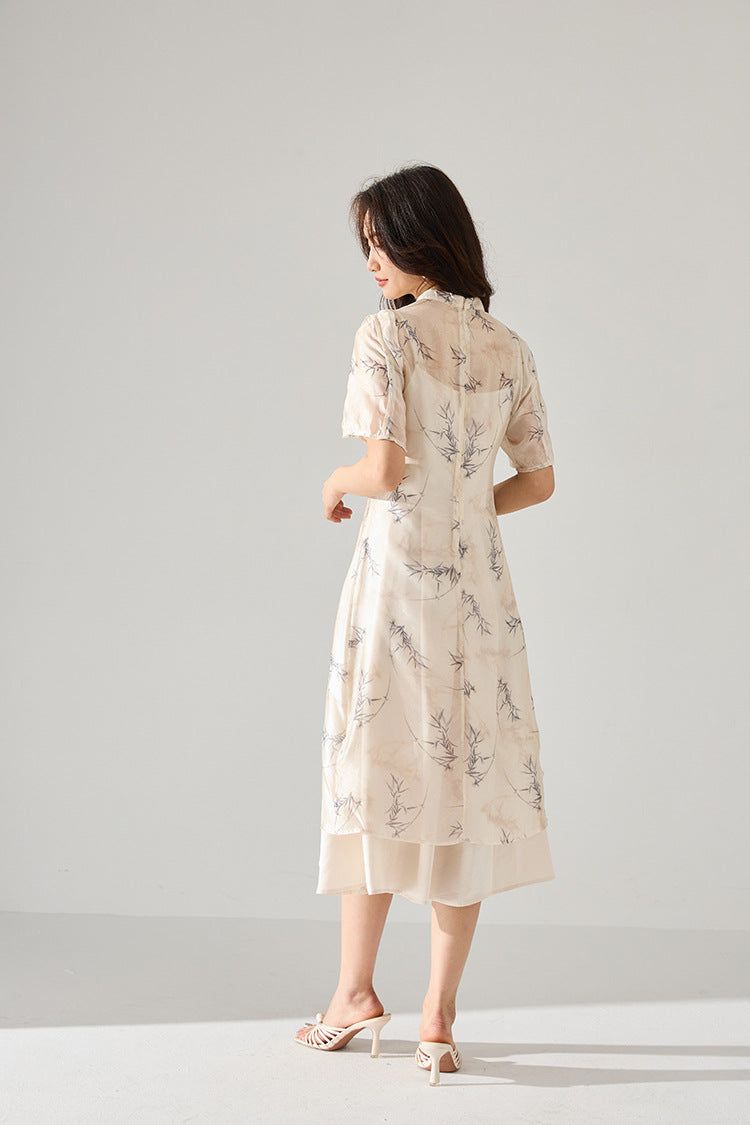 韓国ファッション SELCA-シースルレイヤーワンピース-2024ss-106-011