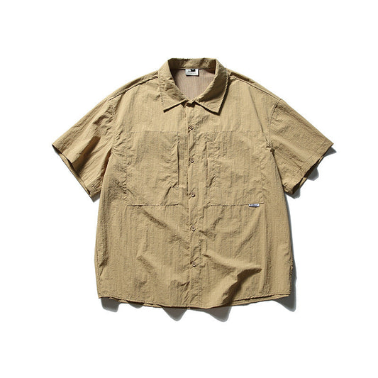 韓国ファッション SELCA-trendy pocket decoration design shirt-mselca2024ss-073-01