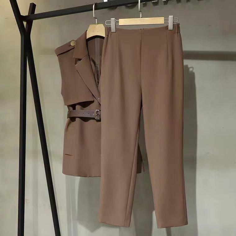 韓国ファッション SELCA-ノースリーブスーツカラーセットアップ-2023ss-set01-06