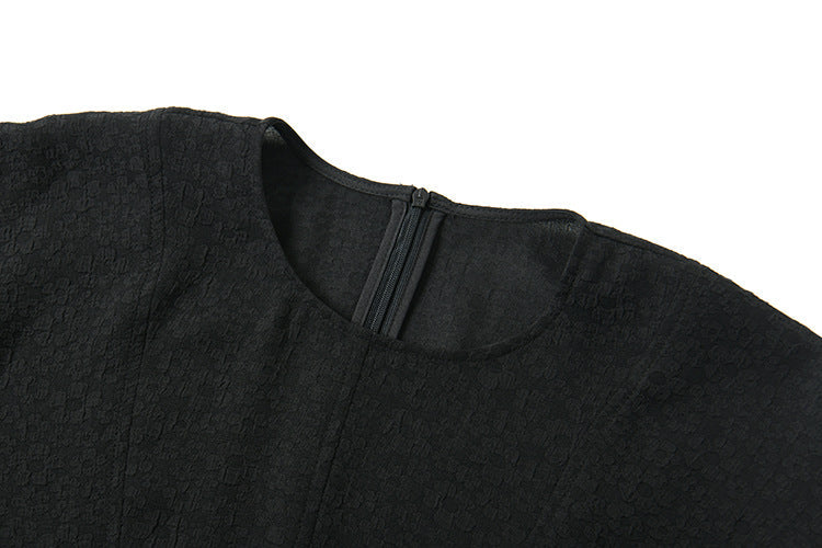 韓国ファッション SELCA-ブラックシースルーワンピース-2024ss-83-012