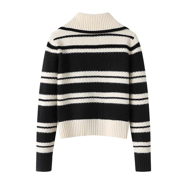韓国ファッション SELCA-mock neck casual sweater-2024ss-tp02-011