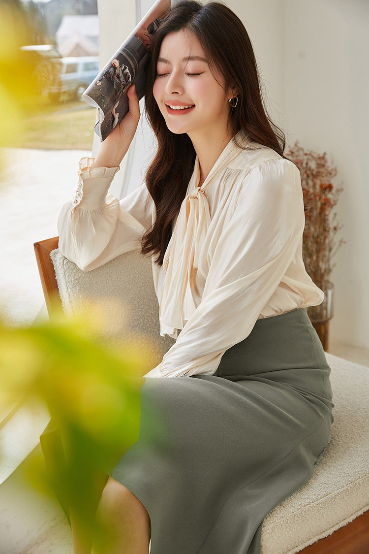 韓国ファッション SELCA-フレアスーツスカート-2024ss-197-03