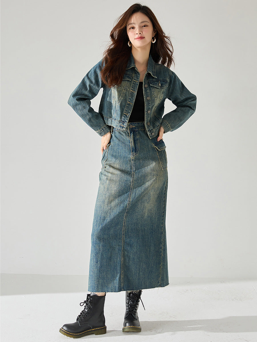 韓国ファッション SELCA-ツーピースデニムスーツ-2024ss-82-02