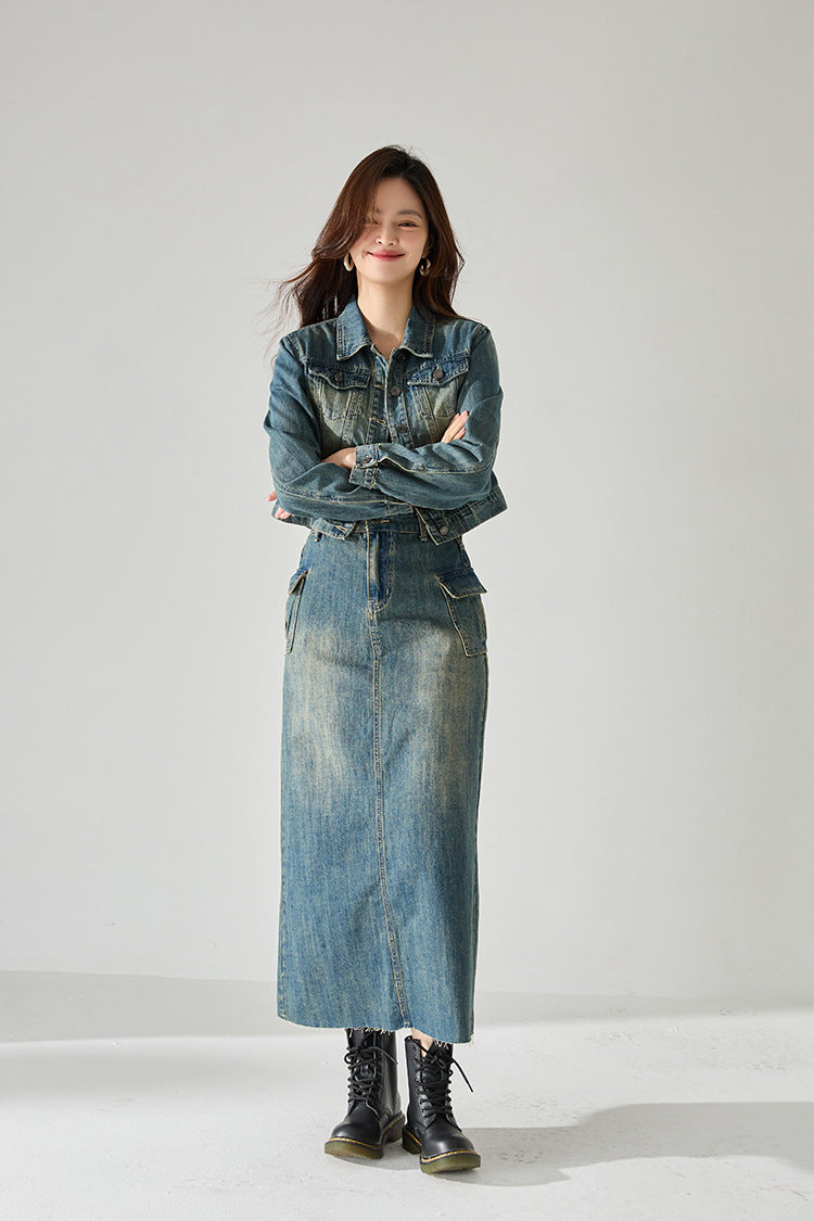 韓国ファッション SELCA-ツーピースデニムスーツ-2024ss-82-06