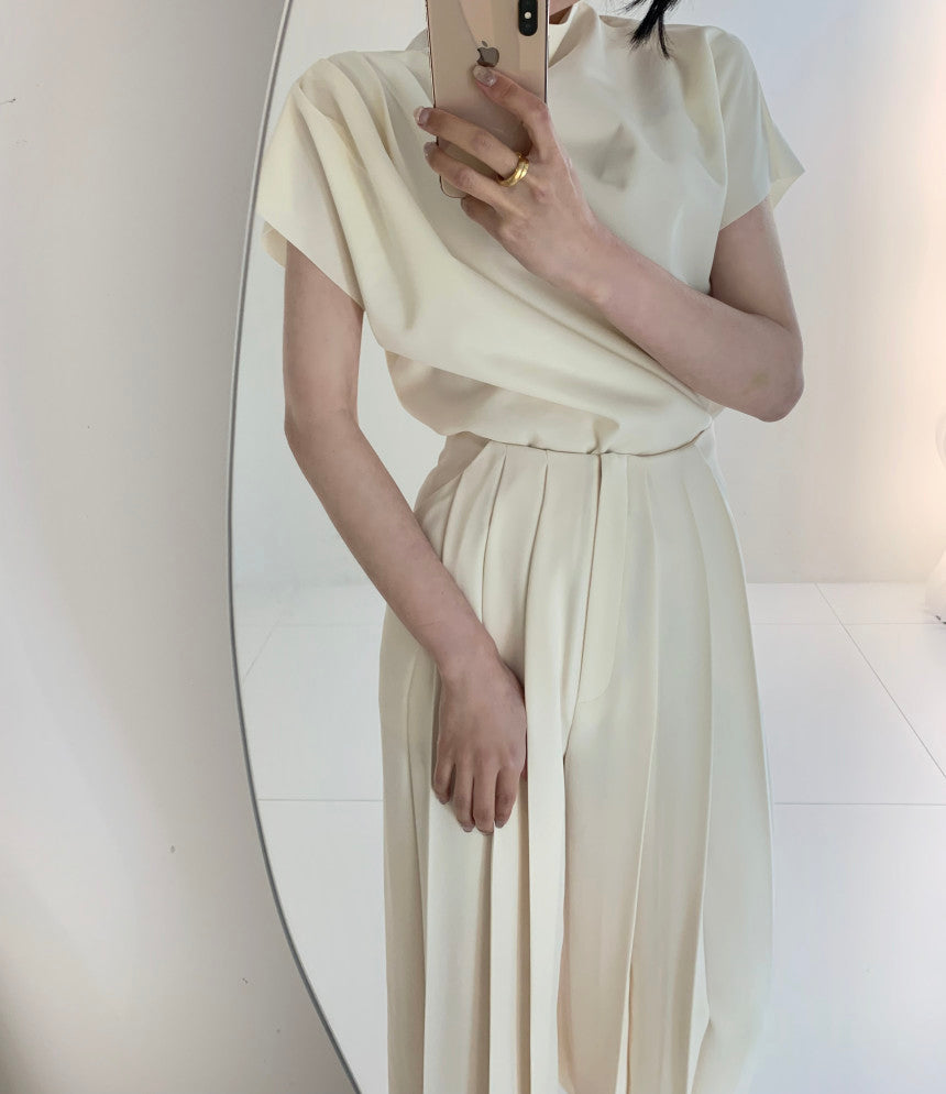 韓国ファッション SELCA-プリーツパンツセットアップ-2023ss-set00-011