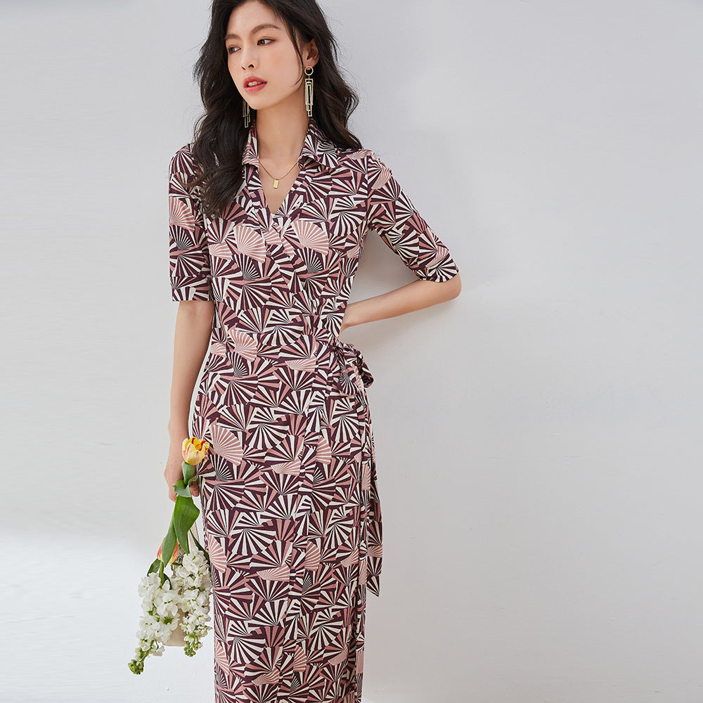 韓国ファッション SELCA-ラップカラーワンピース-2024ss-100-07
