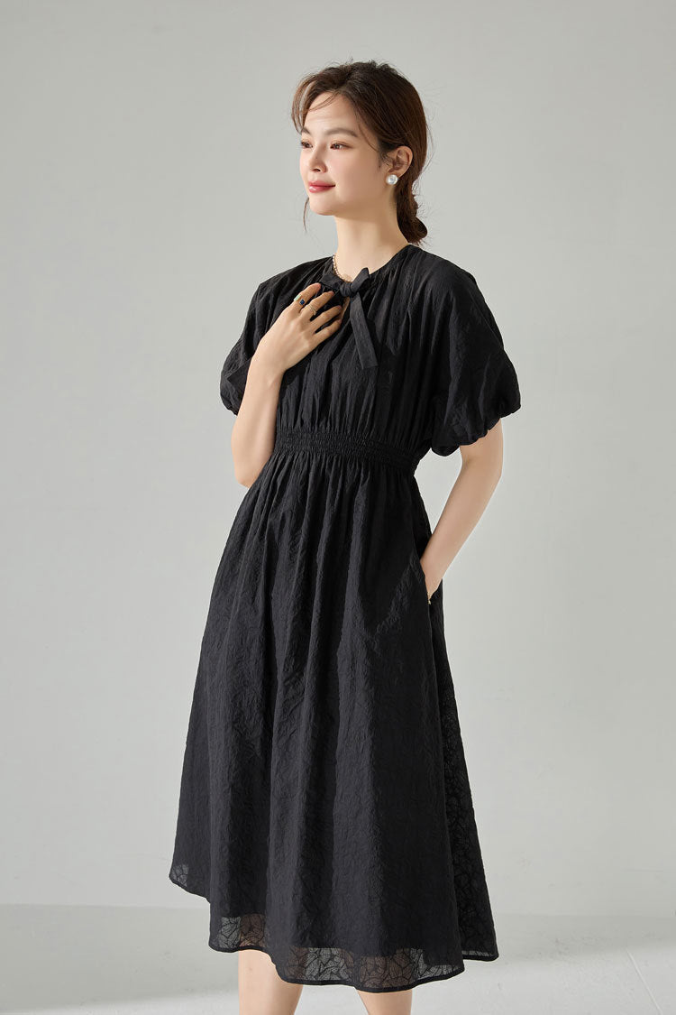 韓国ファッション SELCA-ボリュームワンピース-2024ss-136-01