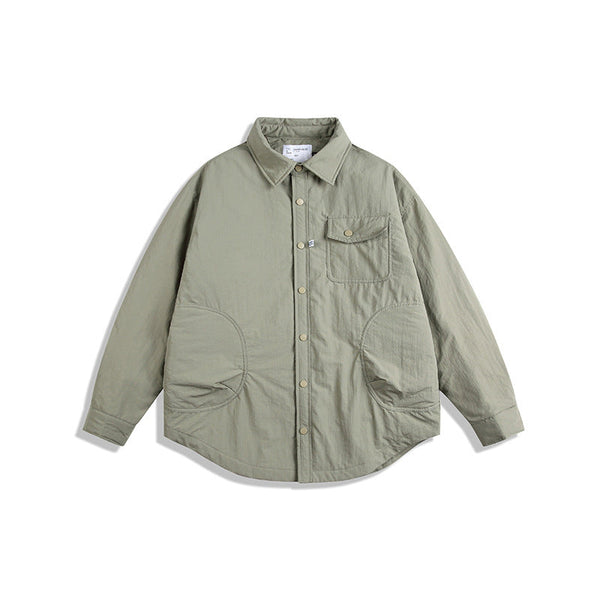 韓国ファッション SELCA-cotton quilted casual shirt-mselca2024ss-095-02