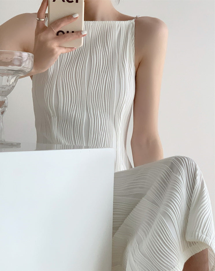 韓国ファッション SELCA-ビーズストラップワンピース-2023ss-op25-016