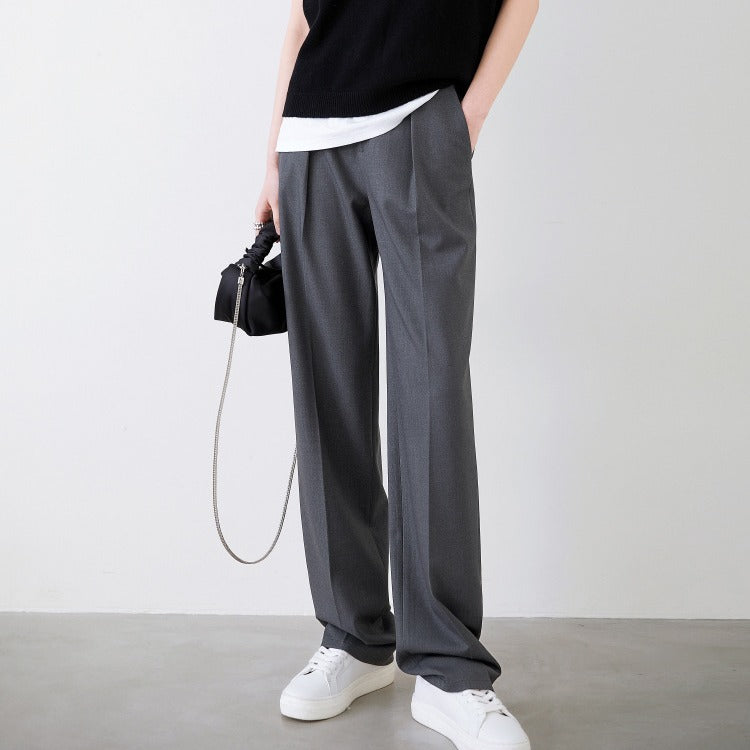 韓国ファッション SELCA-センタープレスストレートパンツ-2024ss-006-03