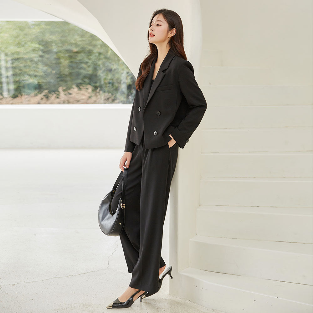 韓国ファッション SELCA-ストレートタックパンツ-2023aw-bt01-03