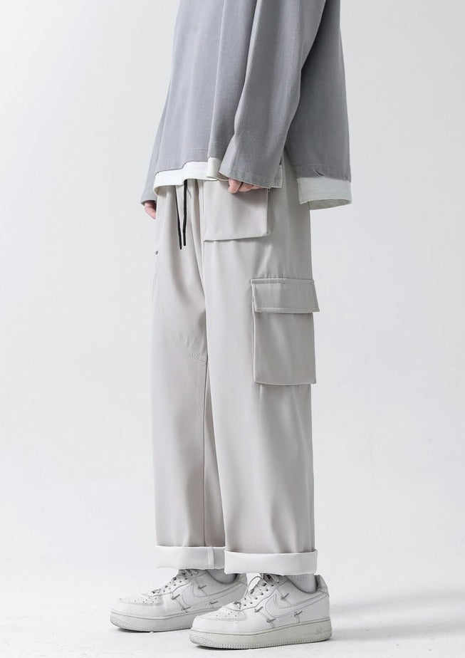 韓国ファッション SELCA-wide baggy pants-mselca2024ss-050-012