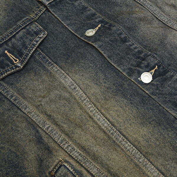 韓国ファッション SELCA-retro denim jacket-mselca2024ss-035-04