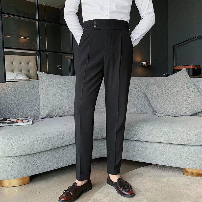 韓国ファッション SELCA-double button design pants-2024ss-pt02-04