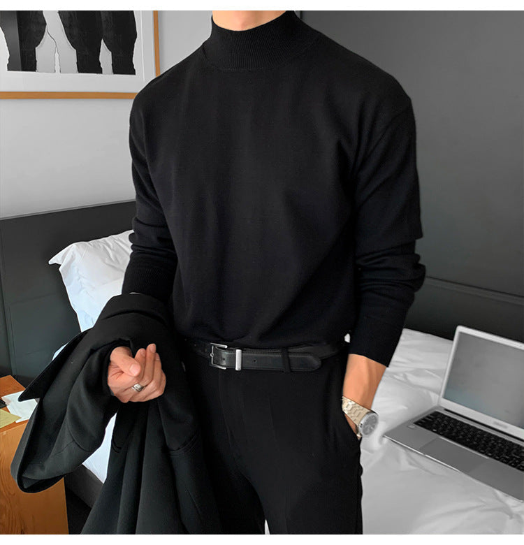 韓国ファッション SELCA-mock neck casual sweater-2024ss-tp02-02