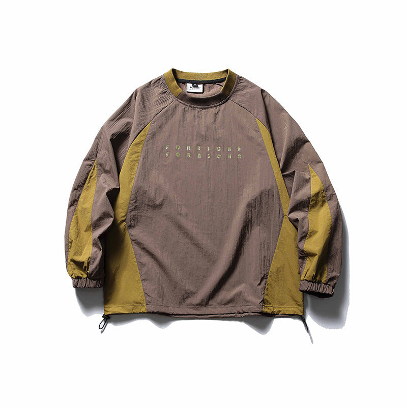 韓国ファッション SELCA-Long Sleeve Bicolor Shirt-mselca2024ss-004-02