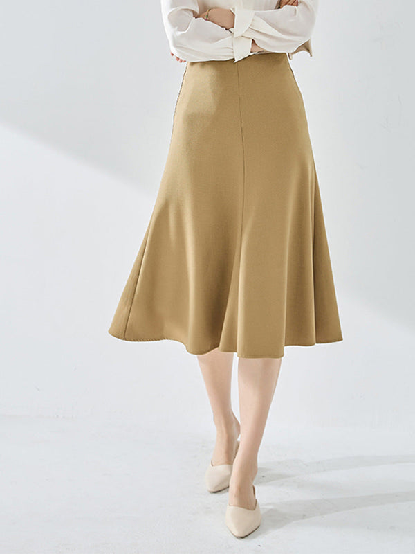 韓国ファッション SELCA-シングルブレストスーツスカート-2024ss-sk04-013