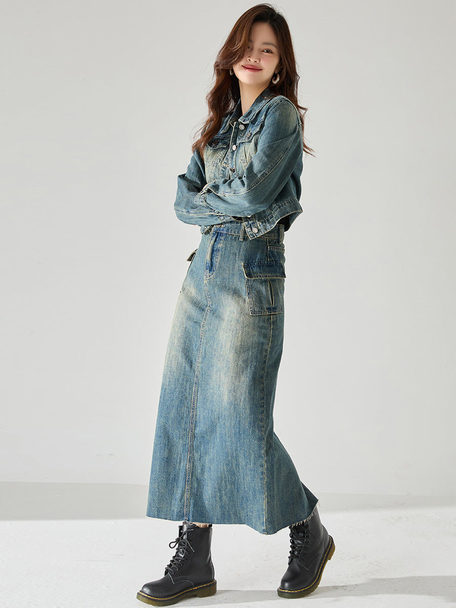 韓国ファッション SELCA-ツーピースデニムスーツ-2024ss-82-04