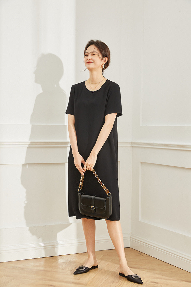 韓国ファッション SELCA-マットカジュアルミディアムワンピース-2024ss-95-036