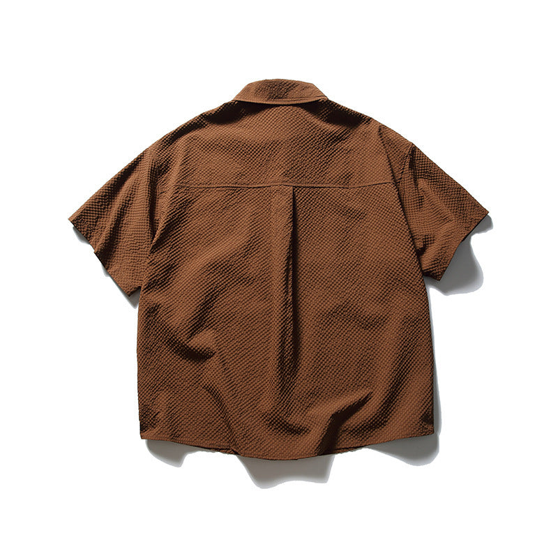 韓国ファッション SELCA-Multi-pocket design loose shirt-mselca2024ss-072-04