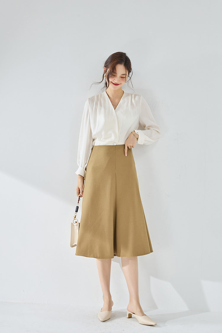 韓国ファッション SELCA-シングルブレストスーツスカート-2024ss-sk04-03