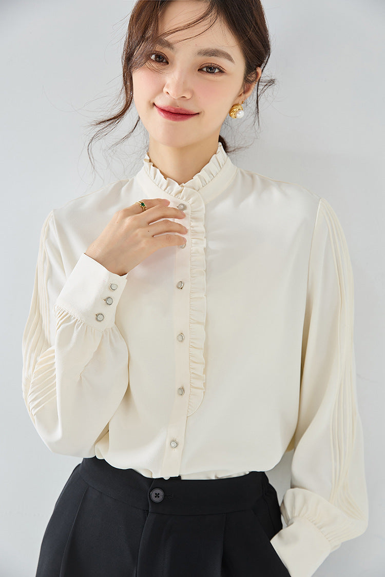 韓国ファッション SELCA-フリルブラウス-2023aw-tp03-09