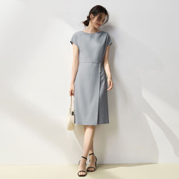 韓国ファッション SELCA-ライトブルーパールワンピース-2024ss-149-04
