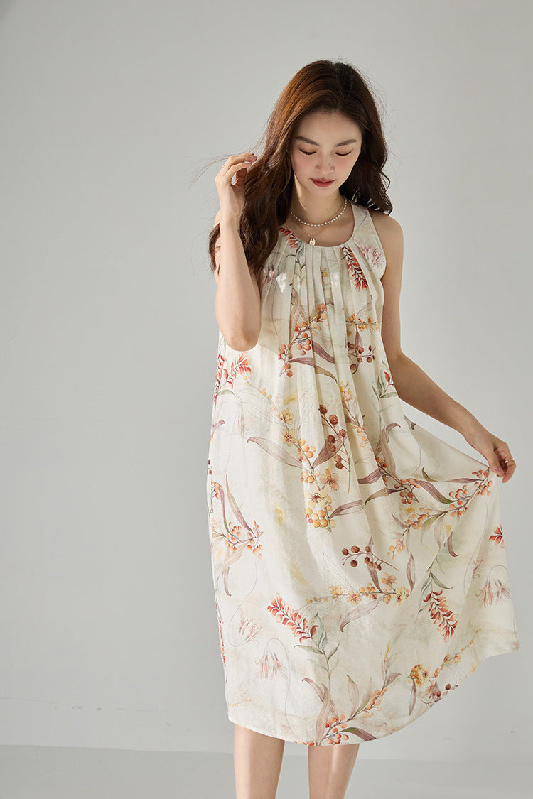 韓国ファッション SELCA-ホルターネックワンピース-2024ss-142-01