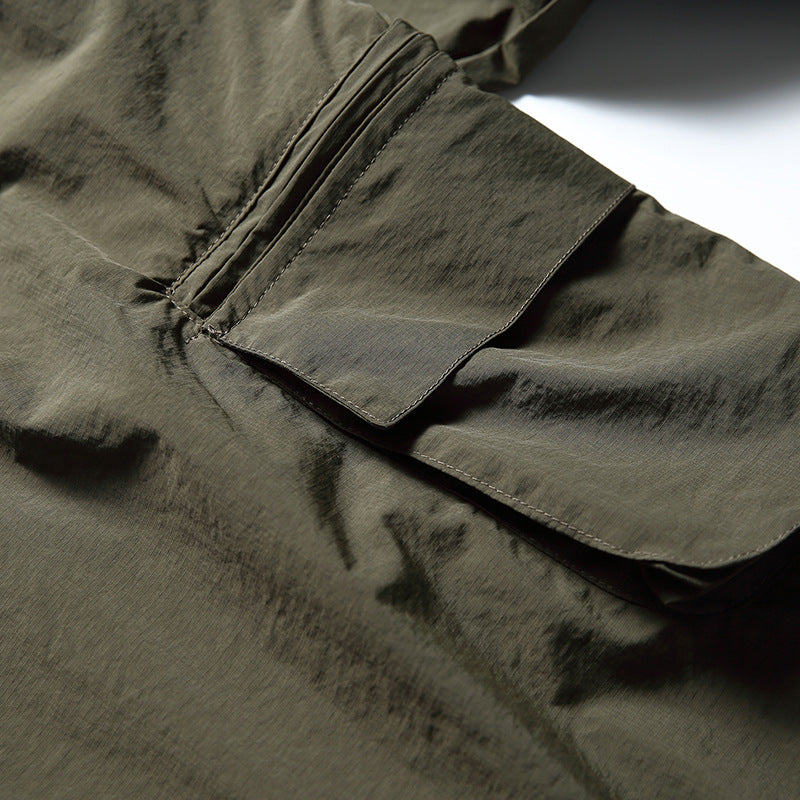 韓国ファッション SELCA-Multi-pocket 2way shirt-mselca2024ss-039-012