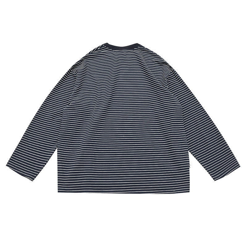 韓国ファッション SELCA-striped pocket cut and sew-mselca2024ss-098-04