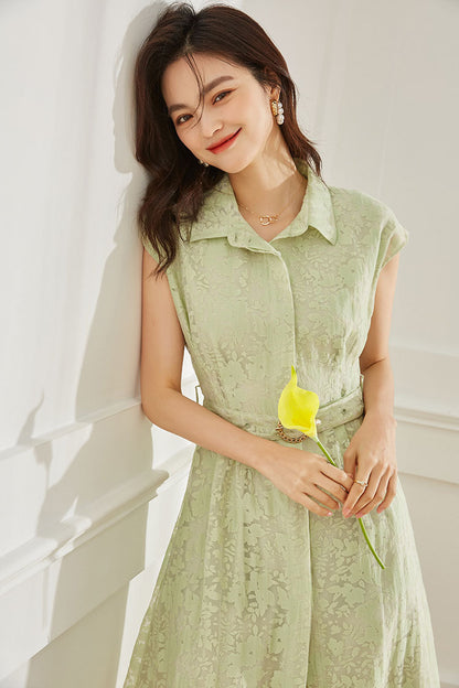 韓国ファッション SELCA-ジャガードカラードレス-2024ss-81-09