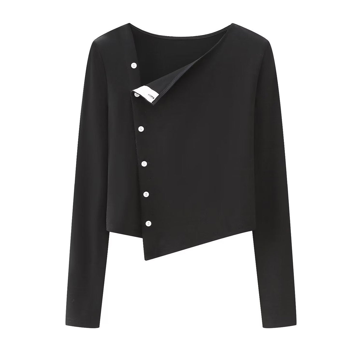 韓国ファッション SELCA-アシメデザインカーディガン-2024ss-tp13-01