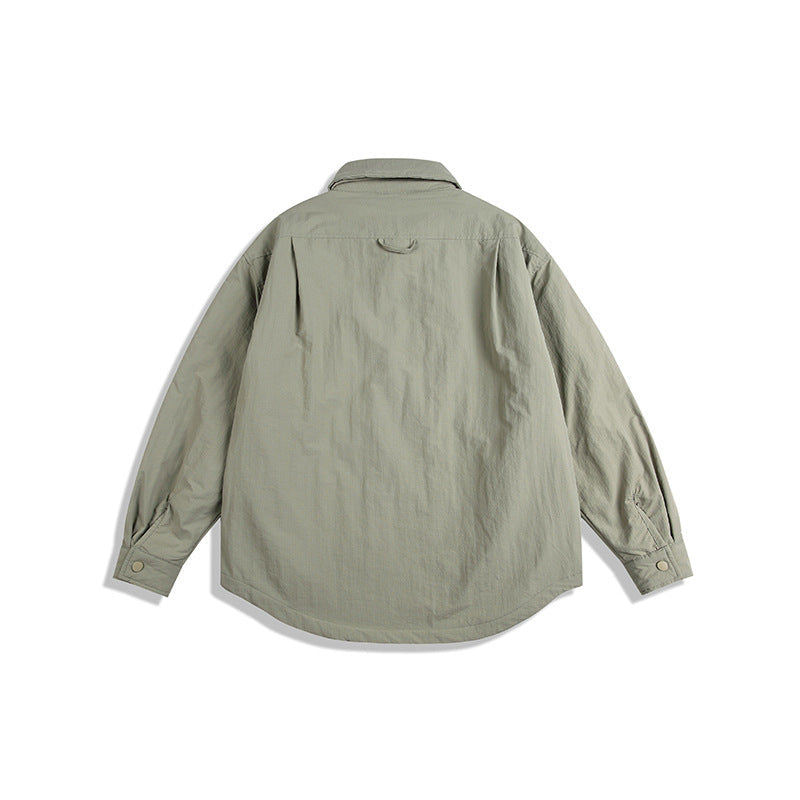 韓国ファッション SELCA-cotton quilted casual shirt-mselca2024ss-095-05