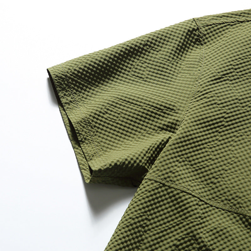 韓国ファッション SELCA-Multi-pocket design loose shirt-mselca2024ss-072-039