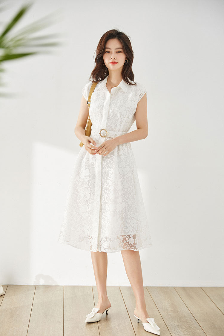韓国ファッション SELCA-ジャガードカラードレス-2024ss-81-016