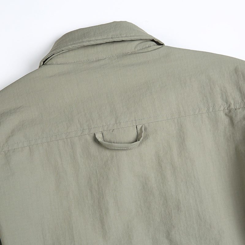 韓国ファッション SELCA-cotton quilted casual shirt-mselca2024ss-095-08