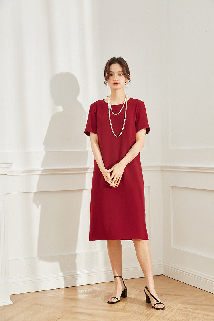 韓国ファッション SELCA-マットカジュアルミディアムワンピース-2024ss-95-019