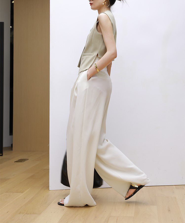 韓国ファッション SELCA-アシメジレセットアップ-2024ss-0068-017