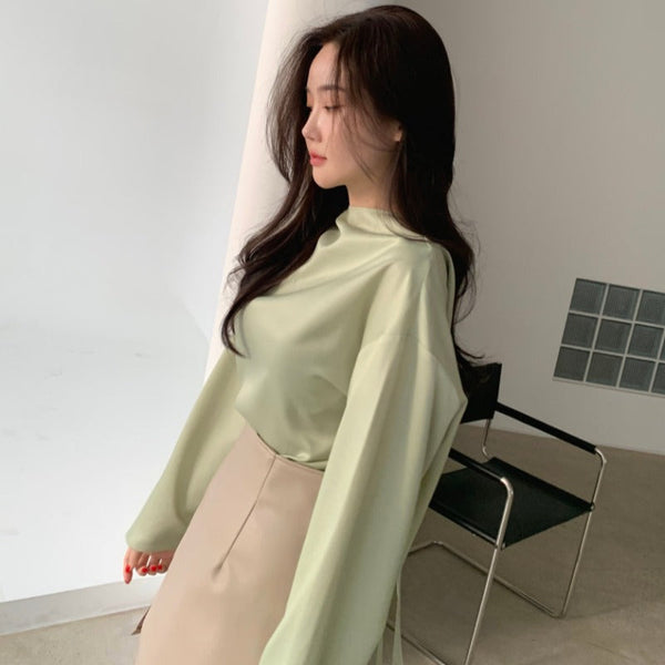 韓国ファッション SELCA-バックリボンシアーブラウス-2023ss-tp01-1-07