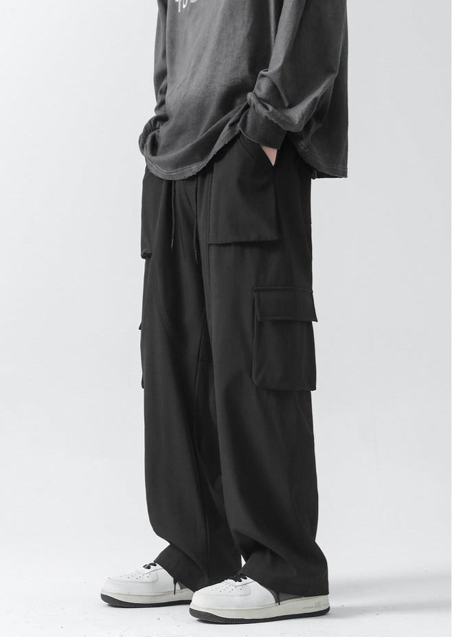 韓国ファッション SELCA-wide baggy pants-mselca2024ss-050-010