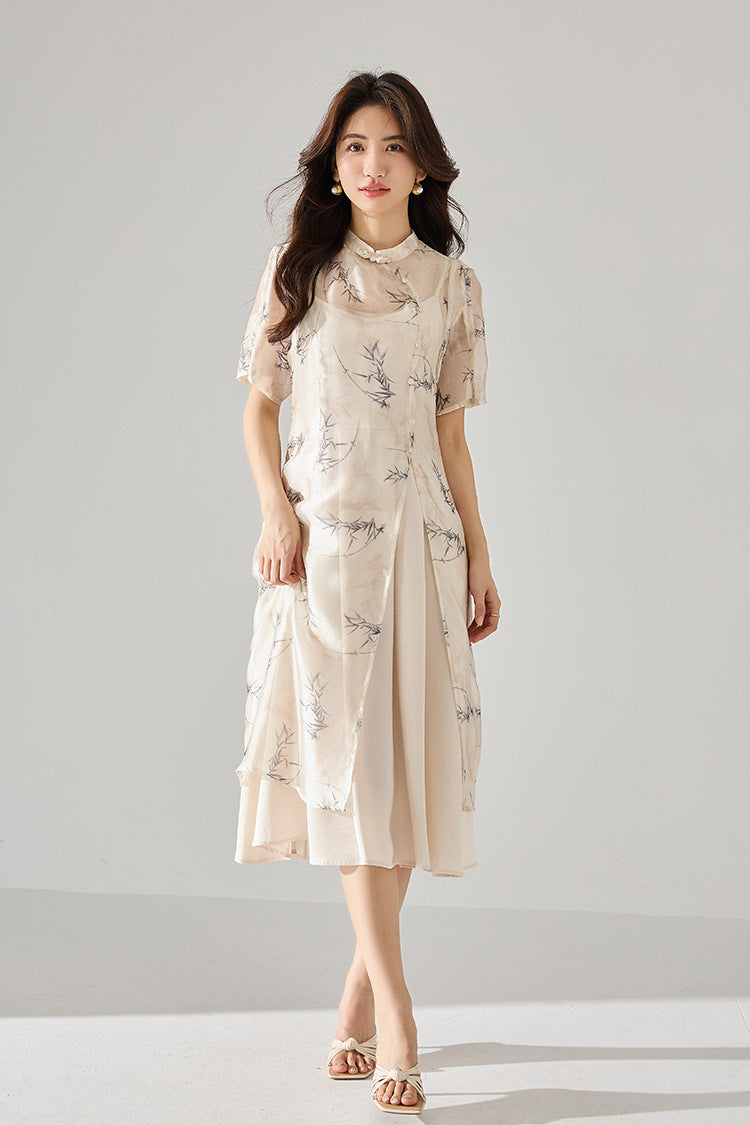 韓国ファッション SELCA-シースルレイヤーワンピース-2024ss-106-010
