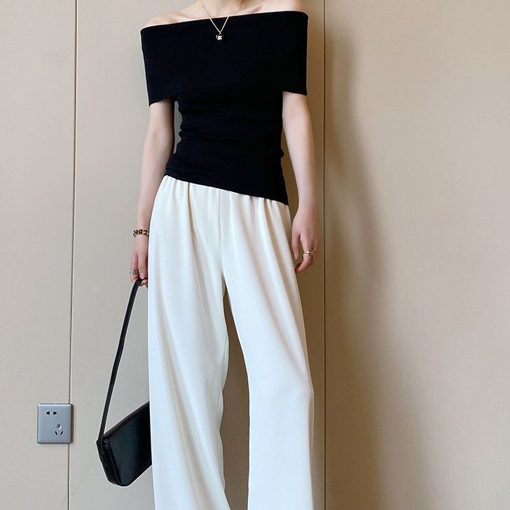 韓国ファッション SELCA-オフショルダーニットトップス-2023aw-tp12-05